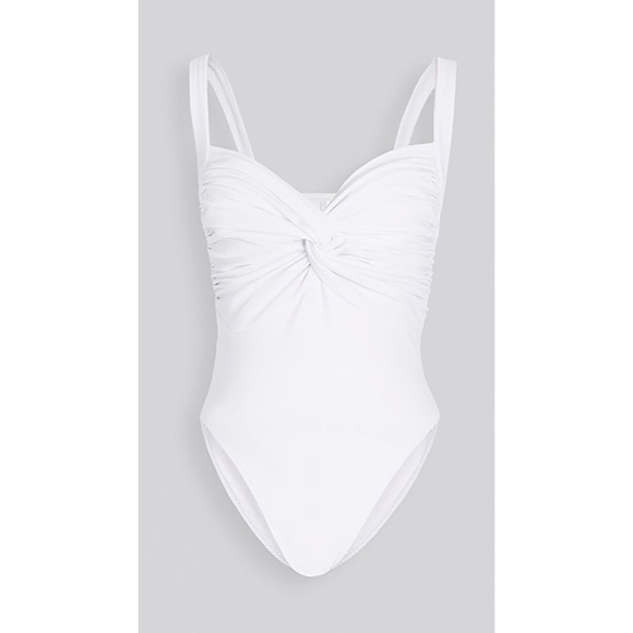 Norma Kamali Twist Mio Bodysuit Size M Nwot $165 - Picture 3 of 9